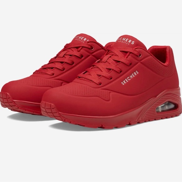 Skechers Women's Bold Red Sneakers - Picture 7 of 7